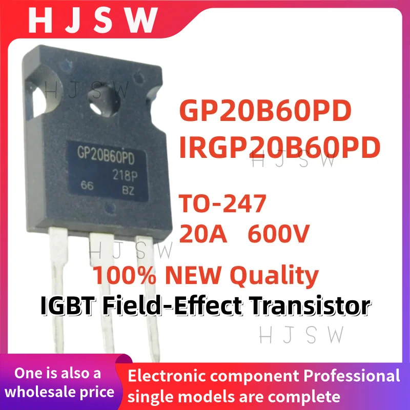 High-Quality 20A 600V IGBT Field-Effect Transistor Pack (5/10/20 Pieces)