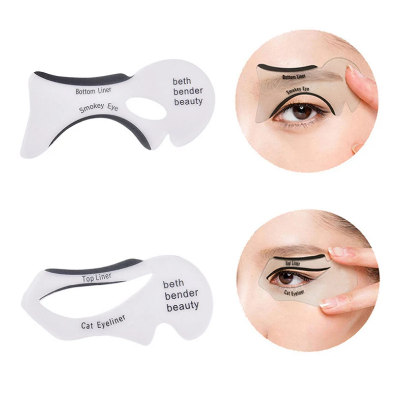 Makeup Tools 2pcs Eye Makeup Assistant Makeup Tool Eyeliner Assistant Tool Eyeliner Eyelash Card Smoked Eye Template Beauty and Tools