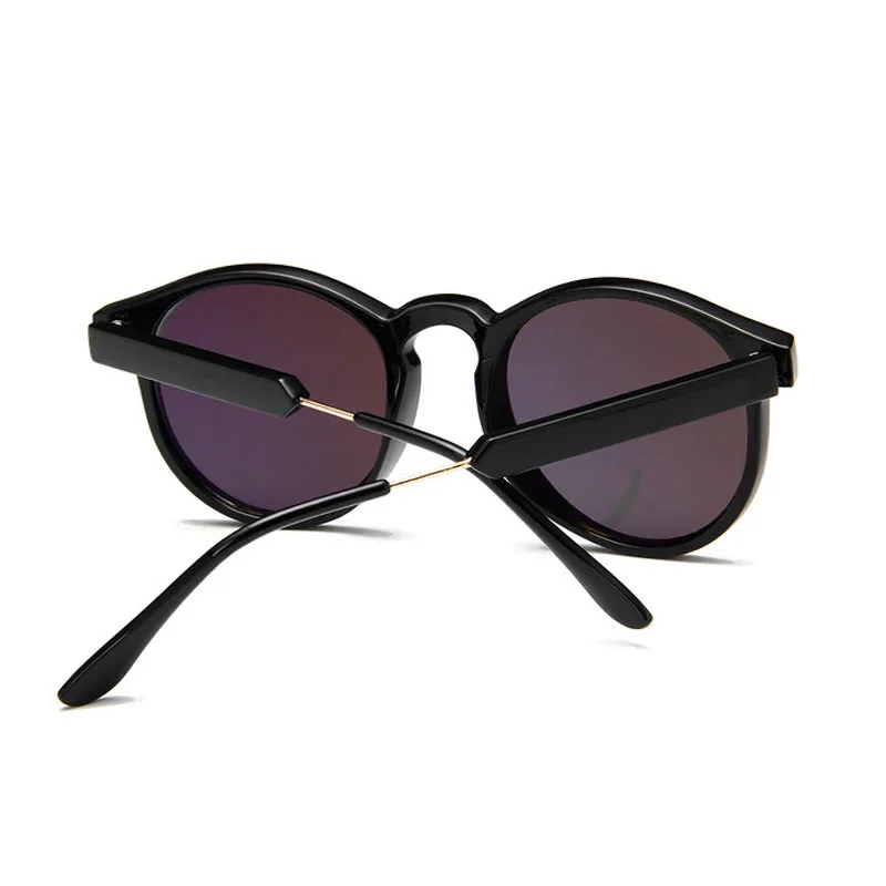 Retro Round Sunglasses Women Men Brand Design Transparent Female