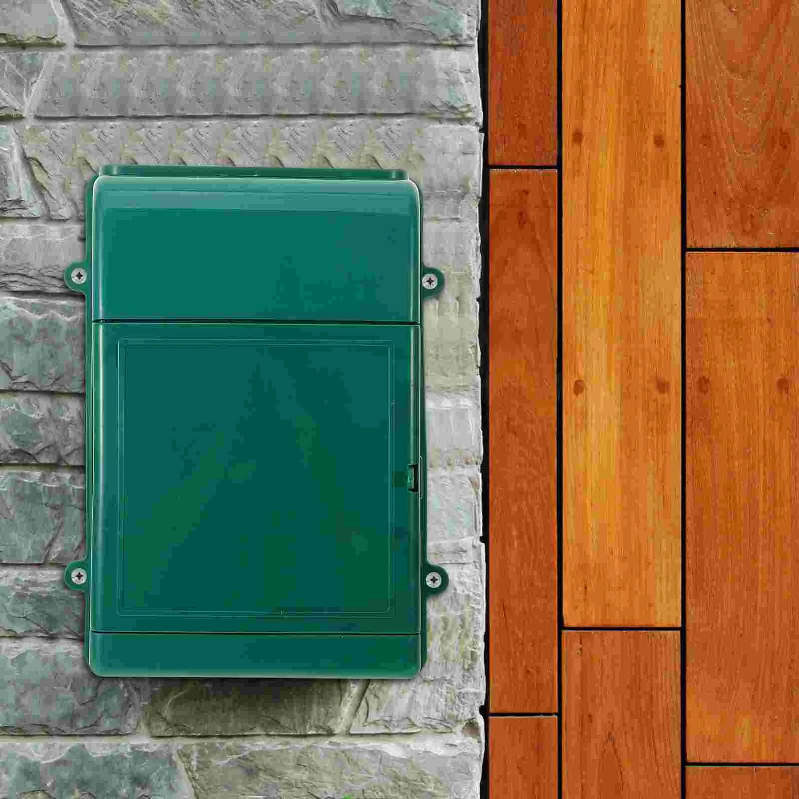 Postal Mail Box Home Mailbox Outdoor Plastic Wall Mount Charity Metal Simple Style wall mounted mailbox