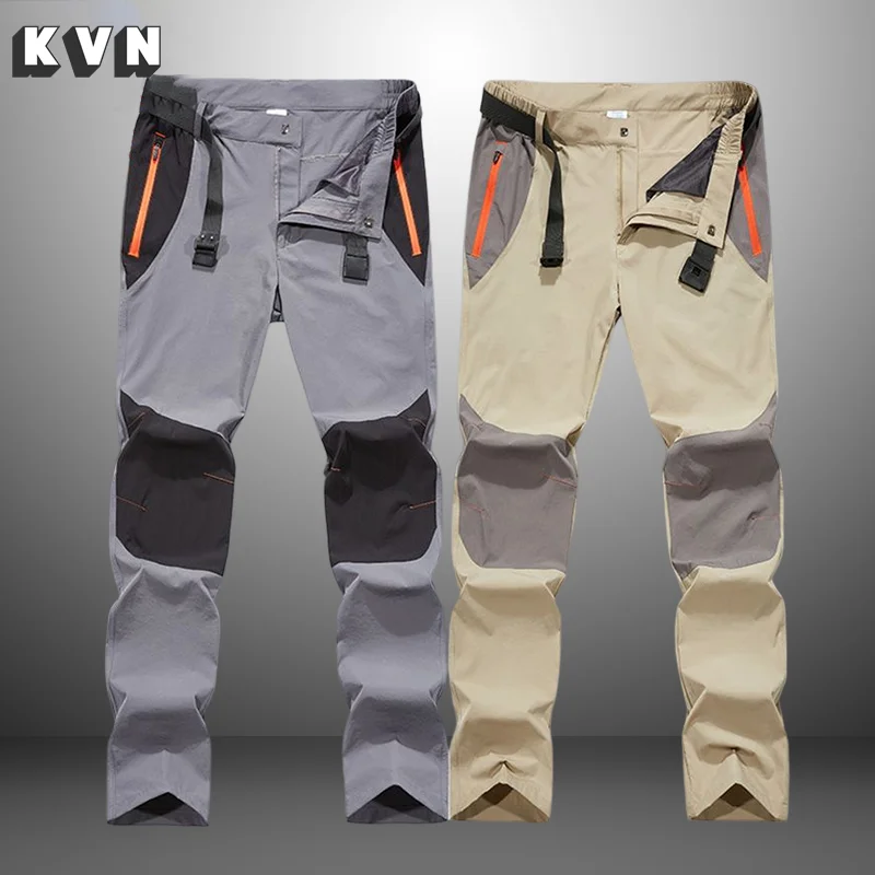 MensQuickDryBreathableWorkPantsMaleOutdoorTacticalCargo