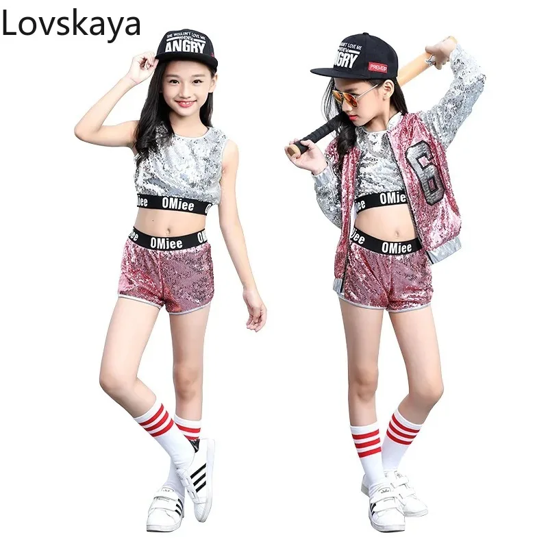 

Modern children's dance costumes Jazz Dance Performance Daress Girls Performance