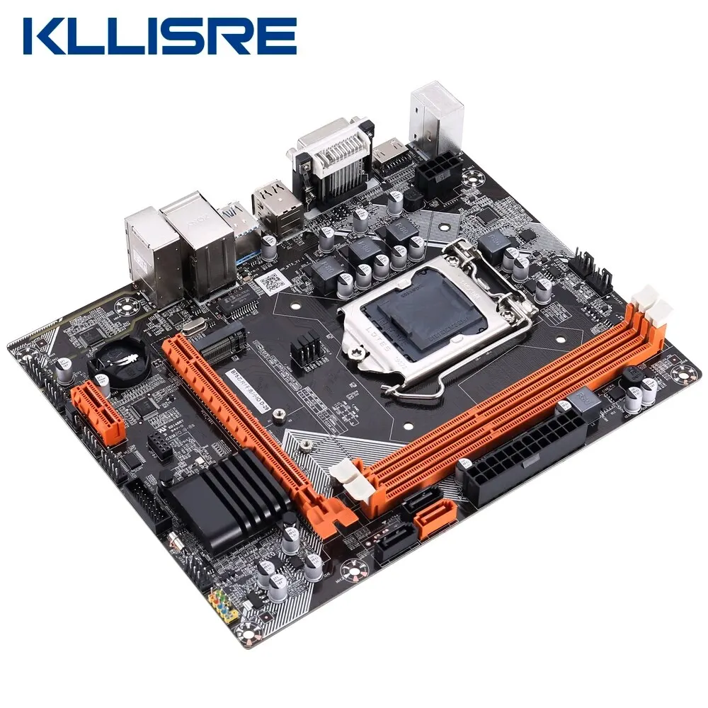 Kllisre B75 Desktop Motherboard M.2 LGA 1155 para I3 I5 I7 CPU Suporte DDR3 Memória