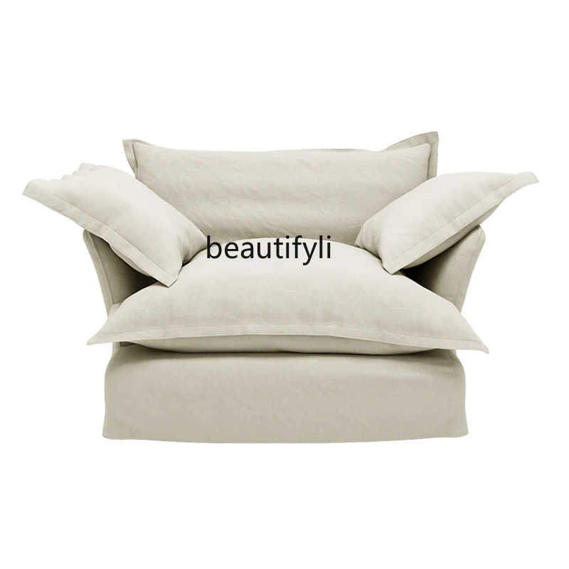 

American Fabric Sofa down Chaise Longue Single Seat Removable and Washable Sofa