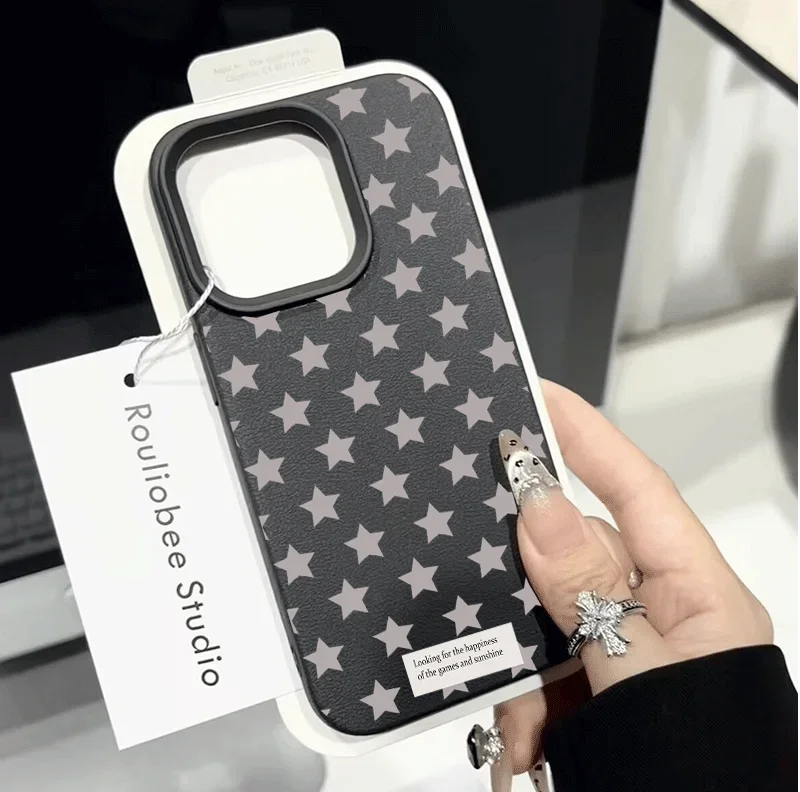 INS Trendy Personality Stars Lychee Phone Case