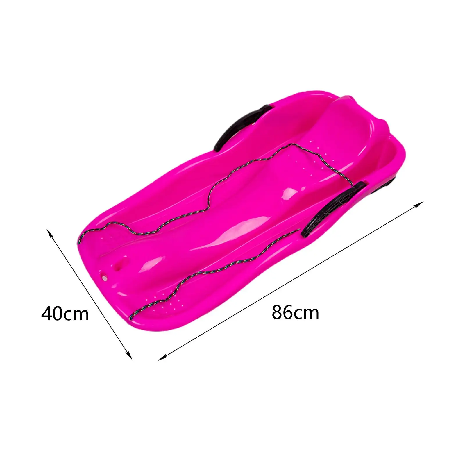 Portable Toboggan Sledding Kids Sledge Double Human Sleigh Fun Toy Downhill