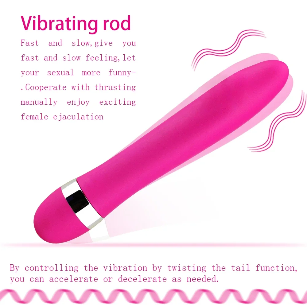 G-punkt vibrator av stav med anale perler og butt plug_voghion.com