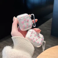 New For AirPods 4 Case Glitter Shiny Cartoon Soft Silicone Cover For AirPods 3 2 Pro 3nd Girls pink Heart Earphone Charging Box 2