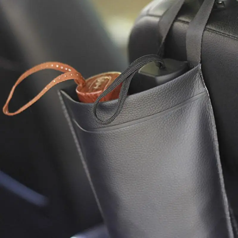 Umbrella Holder Car Waterproof Space Saving Auto PU Leather Cover Storage For Car