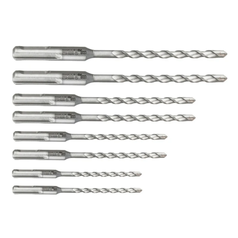 

8Pcs Electric Hammer Drill Bit Set SDS Tipped Masonry Drill Bit