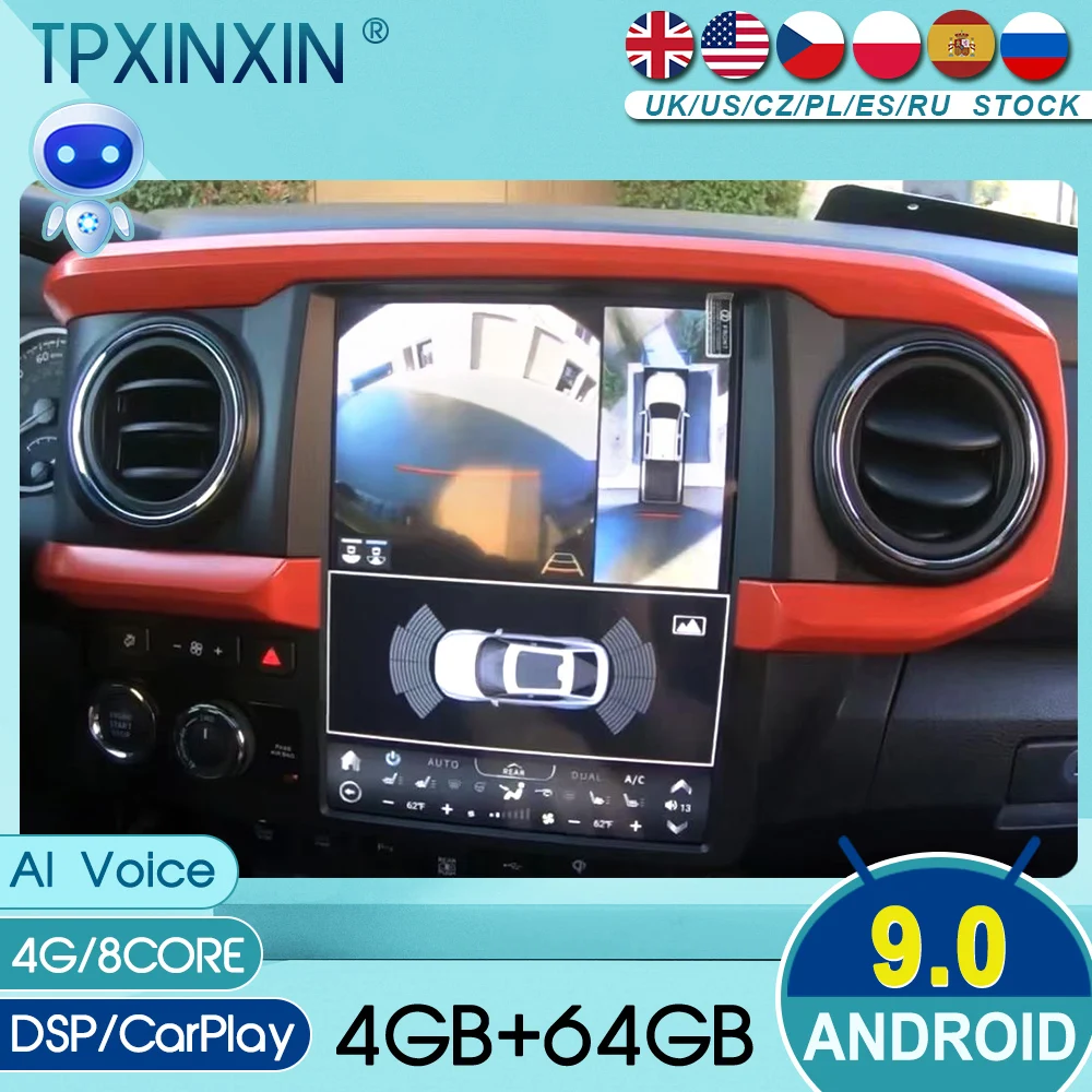 

12.1" For Toyota Tacoma 2015 2016 2017-2022 Android Car Radio GPS Navig Multimedia Player Stereo Head Unit Audio Video Player