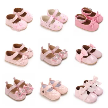 Baby Girl Pink Shoes Bow Baby Shoes Comfortable First Walker