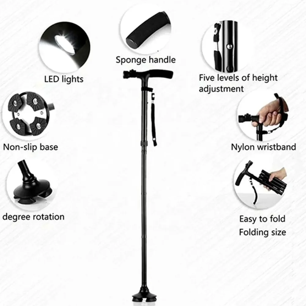 JayCreer Collapsible Telescopic Folding Cane