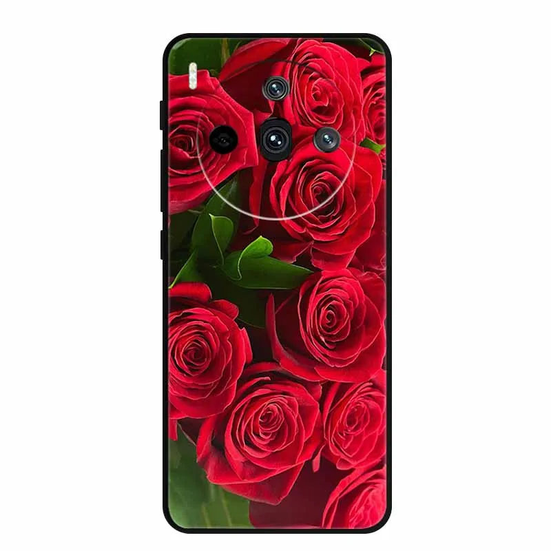 Sleek Black Silicone Fashion Phone Case – 6.78 Soft Back Cover