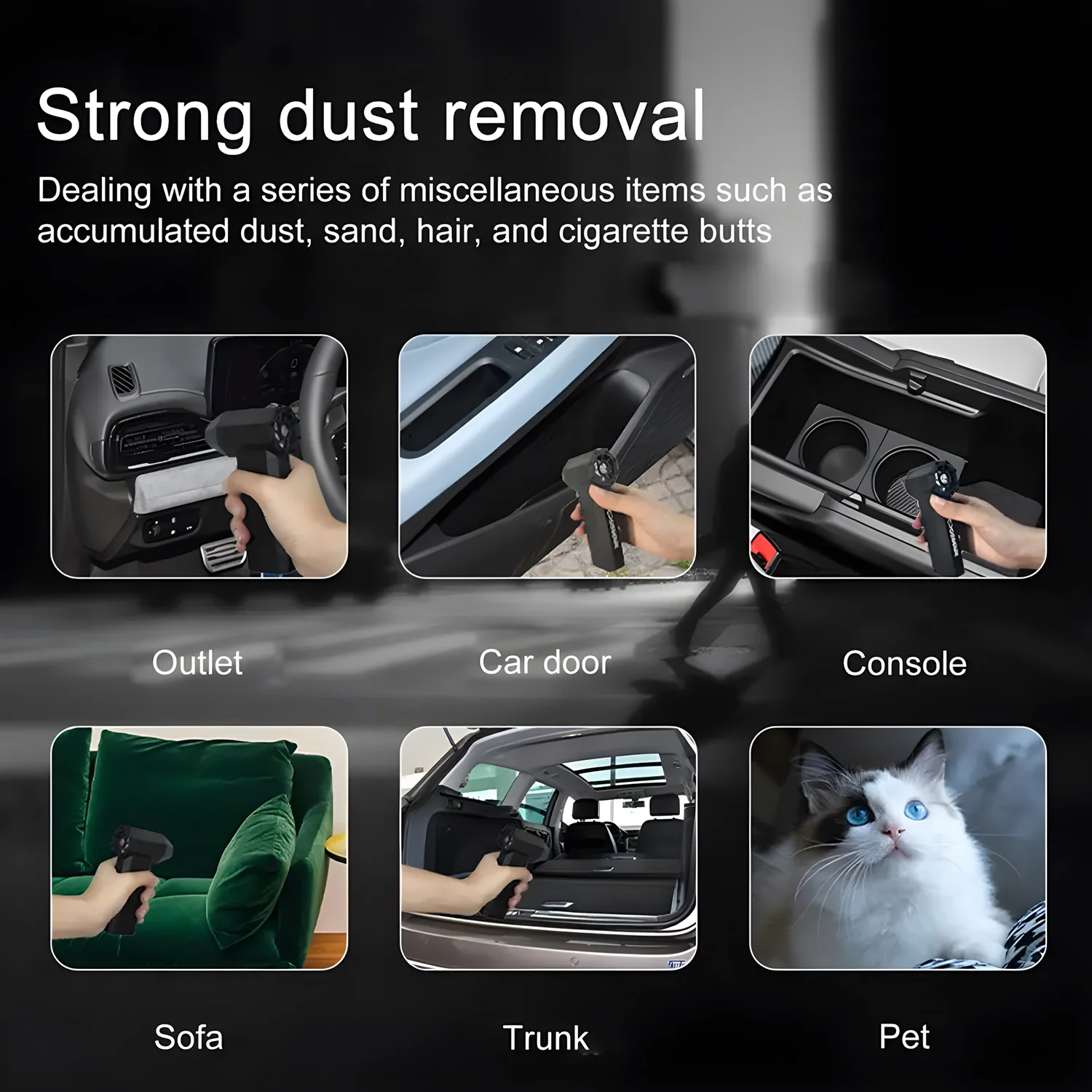 Ultra-Powerful Wireless Mini Air Duster - Rechargeable Compressed Air Blower for Efficient Electronics and Keyboard Cleaning