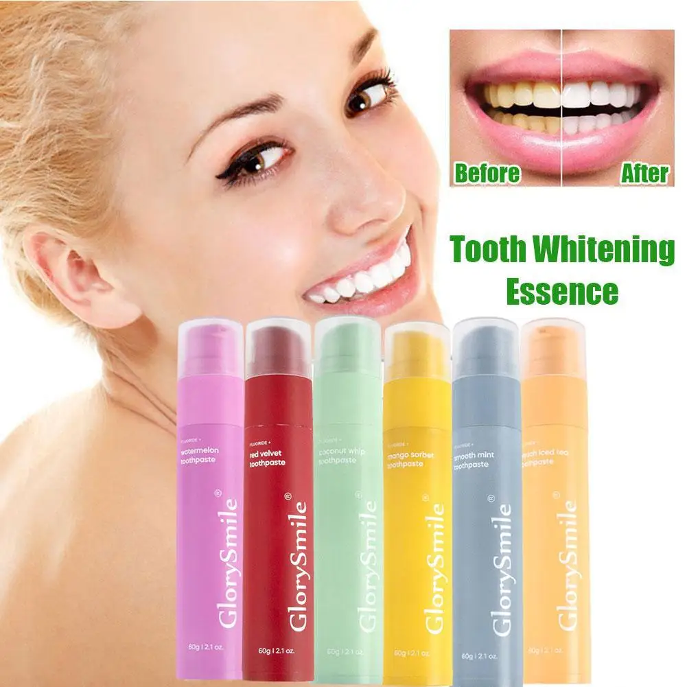 

Foam Toothpaste Teeth Whitening Mousse Toothpaste Eliminates Fluoride Stains Yellowness Odor Children's Glorysmile Containi A3N6