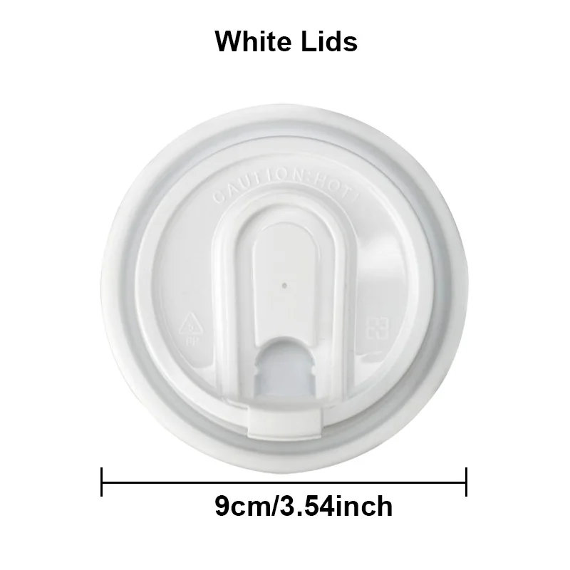 כוס קפה מנייר קראפט לשימוש חד פעמי בנפחים של 8/10/12/16 אונקיות עם מכסה, אביזר למסיבת שתייה חמה וקרה, בידוד לקנייה כפולה