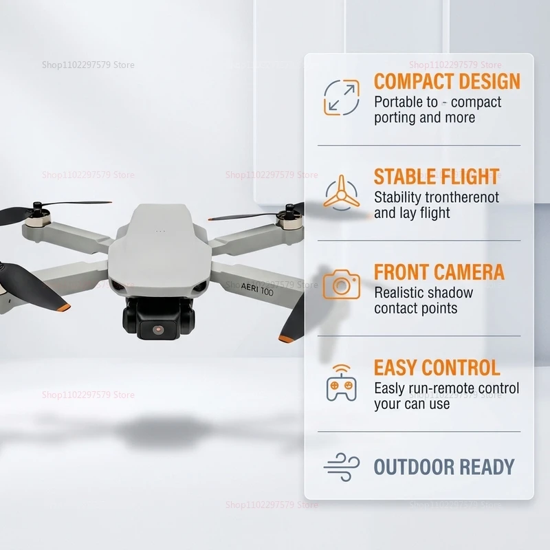 รูปสินค้า โดรนบินได้ 8K กล้อง FPV ระบบกลับอัตโนมัติ Aeri 100
