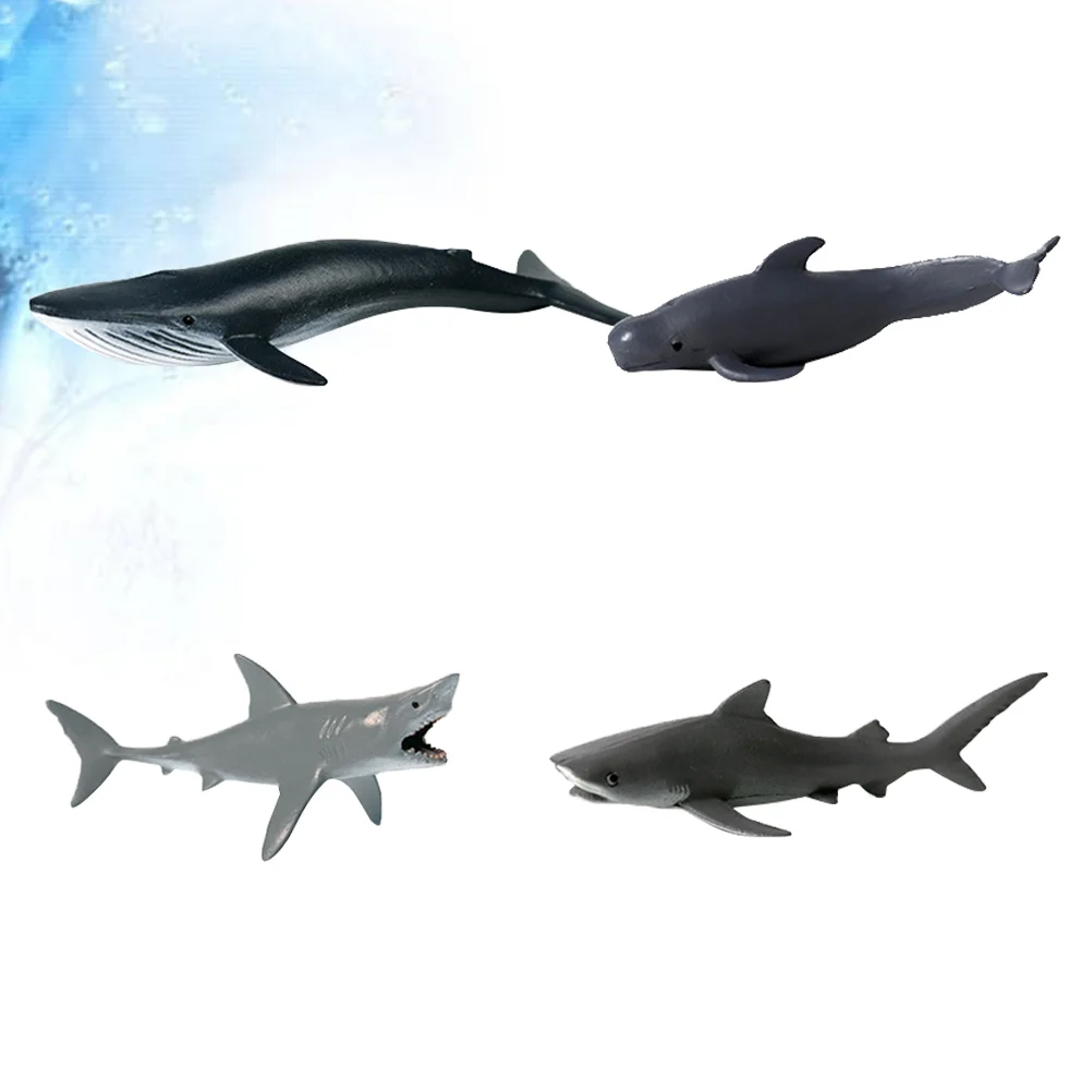 

4 Pcs Bath Toys for Kids Educational Marine Animals Ocean Environmentally Friendly