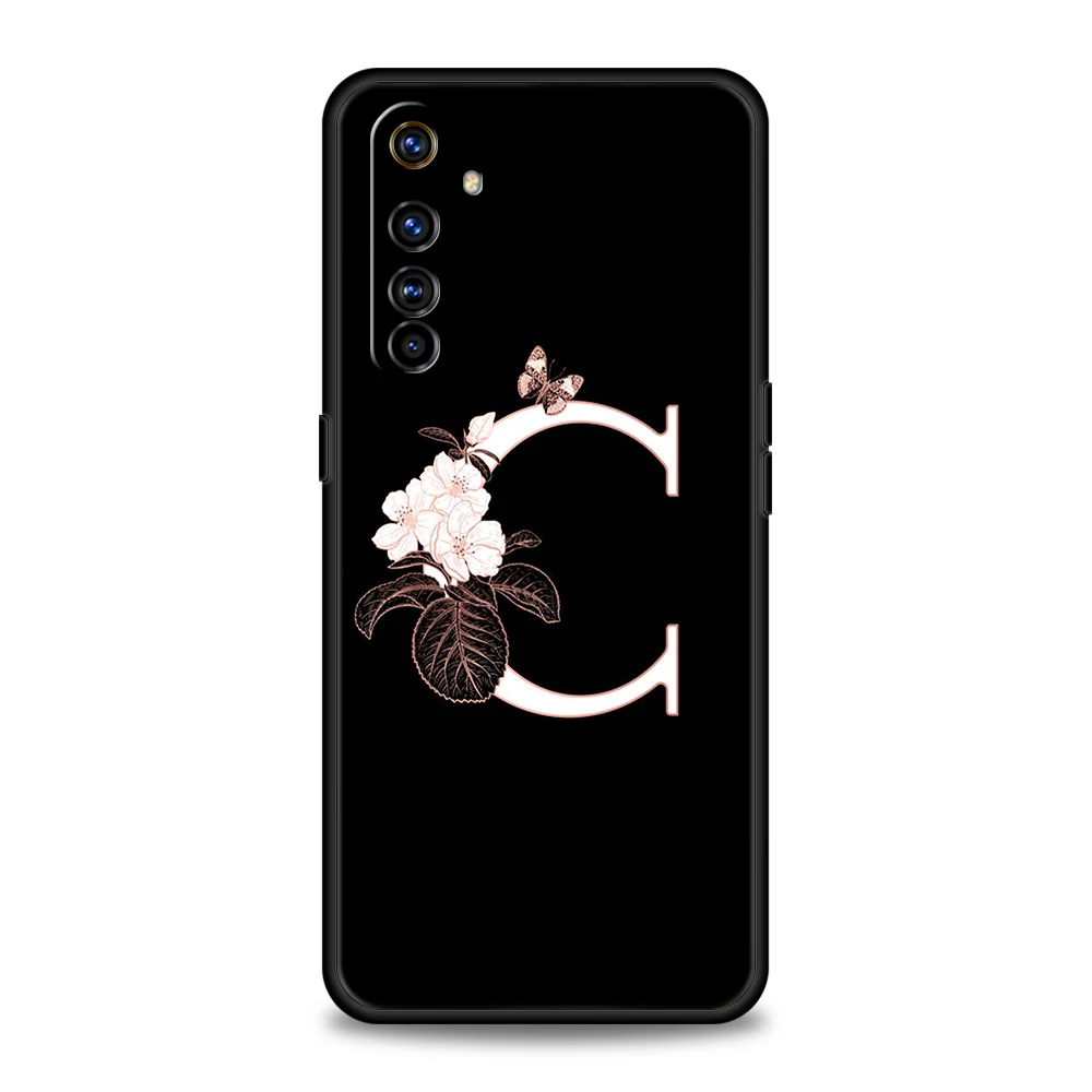 Floral Monogram Silicone Phone Case