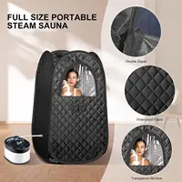 Portable Sauna Steam Sauna Full Body Newly Upgraded Large Space Sauna Quick-Folding Sauna Spa Tent Includes 4L Steamer 2