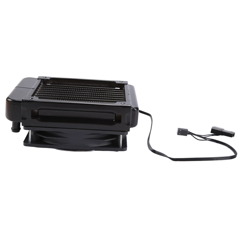 수냉 CPU 쿨러 열 교환기 라디에이터, PC 컴퓨터용 팬 포함, LED 수냉 시스템, 120mm, 10 파이프