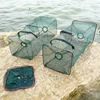 1 Set Foldable Fish Trap Net Fishing Gear Crab Prawn Shrimp Crayfish Lobster Crawdad 4