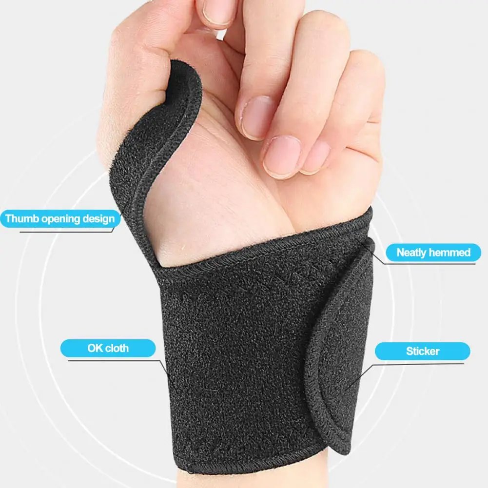 

Wrist Guard Sports Wristband Adjustable Fastener Tape Carpal Tunnel Compression Wrist Support Left Right Hand Brace for Sports