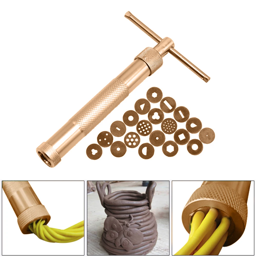 DIY 공급품 점토 조각 도구 폴리머 클레이 압출기 다기능 휴대용 폴리머 클레이 도구 조각 폴리머 클레이 도구