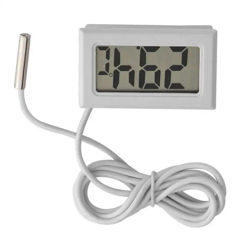 Mini LED Display Digital Temperature Meter Probe Sensor Digital LCD Thermometer Water Thermometer for Aquarium Freezer