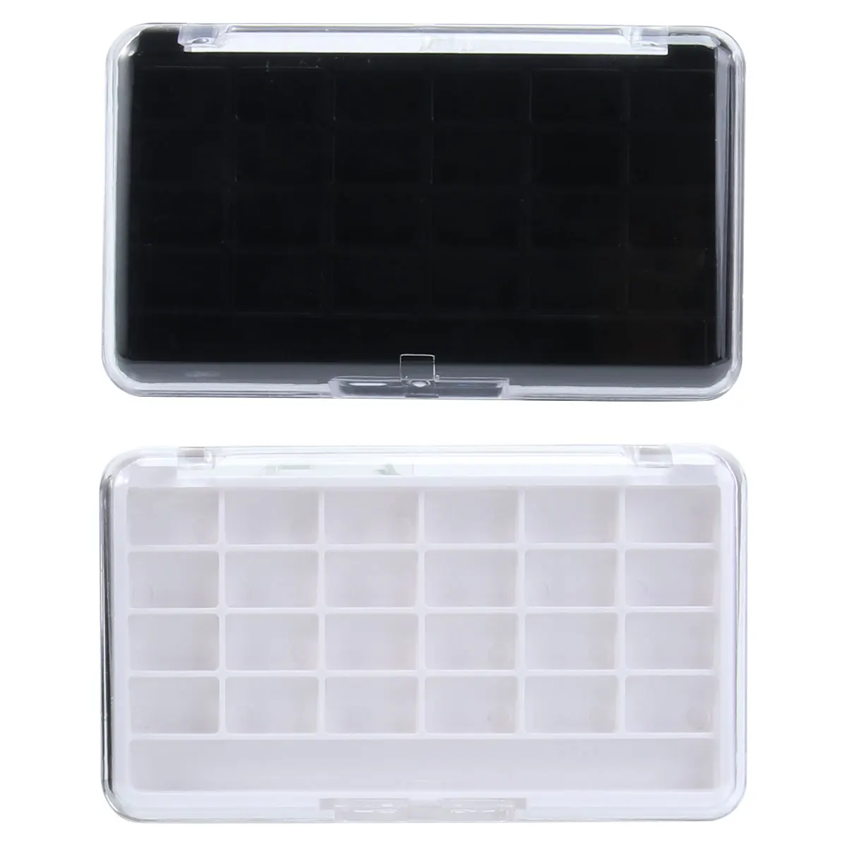 

2PCS 24 Grids Empty Refillable Container Case Makeup For Beauty Cosmetic Lipstick Lip Balm Eyeshadow Blusher White Containers