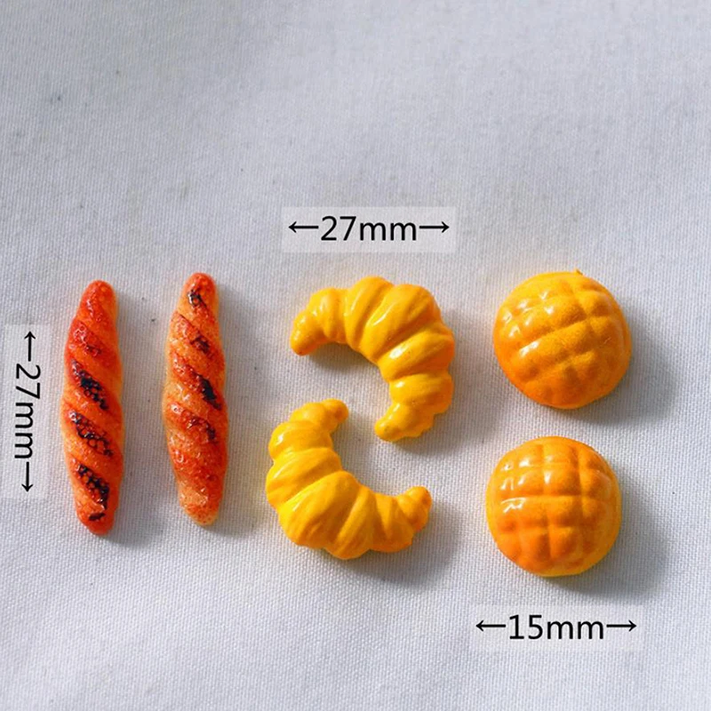 6Pcs/lot 1/12 Simulation Bread Dollhouse Miniature Food Breakfast Snack Dessert Kitchen Toys Dollhouse Miniature 5