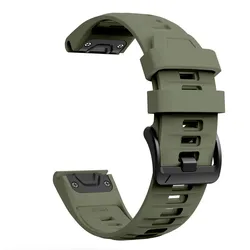 Premium Silicone Watch Strap - Quick Fit, 22mm & 26mm - 20mm (Army Green)