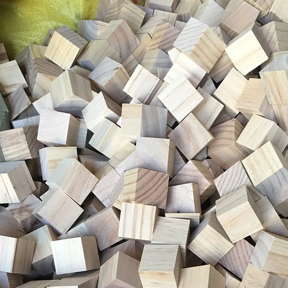 500 Cubi Di Legno 1x1x1cm - Per Decorazione, Fai Da Te, Pittura E Artigianato - Foto 12