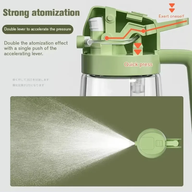 2 in 1 Kitchen Oil Spray Bottle Olive Acid Sprayer Stainless Steel Glass For Cooking BBQ Baking Oil Dispenser Accessories