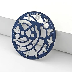 Skeleton Hollow - Out 29mm Blue Black Watch Dial for Automatic Movements - High Quality Watch Component (Blue)