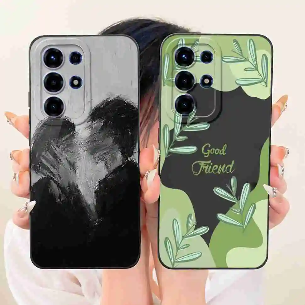 Floral Silicone Soft Shockproof Back Cover Case