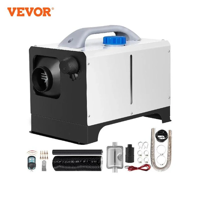 VEVOR 8KW Diesel Air Heater All in One 1 Air Outlet Diesel Heater 12V  Remote Control Parking Heater Silencer with Blue LCD Switch for RV Trucks  Bus and Trailer : : Car