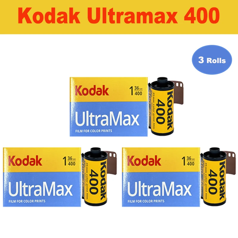 KODAK-UltraMax 400 Pellicola per stampa a colori 36 esposizioni per rotolo, adatta per fotocamera a pellicola Kodak H35 H35N M35 M38 F8S F9