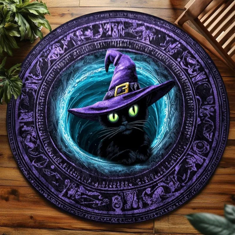 שטיח עגול עם הדפס דרקון אדום זהב - דוגמת לונג אסיאתית מזרחית, שטיח לא מחליק לרצפה לקישוט הבית, מתנה מפוארת לחדר זן