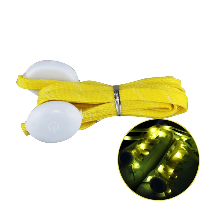 Nylon Shoelaces LED Light Up Shoe Laces with Flashing Lights, 3 Modes 7 Colors F2TC