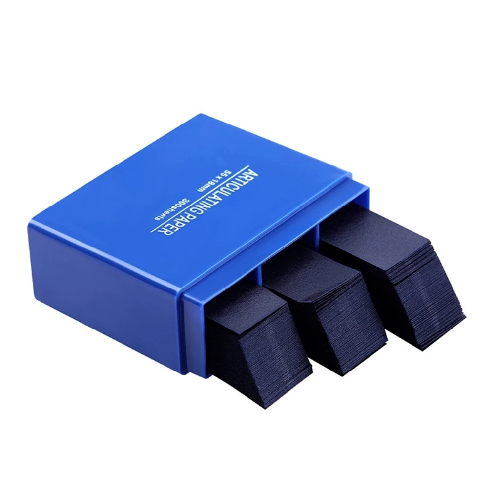 300 Blatt/Box AZDENT Dental Artikulationspapier, Größe 55 x 18 mm, blaue Streifen, orale Zahnpflege, Dicke 1,0 mm, Zahnheilkunde-Verbrauchsmaterialien – Detail 4