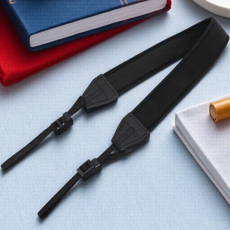 2Pcs 범용 카메라 스트랩 네오프렌 조절 가능 내구성 실용 하이킹 캠핑 사진 액세서리 용품