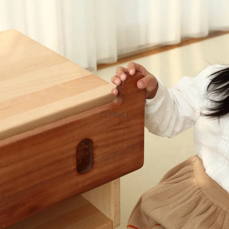 *Children's bedside cabinet Modern minimalist bedside storage cabinet table
