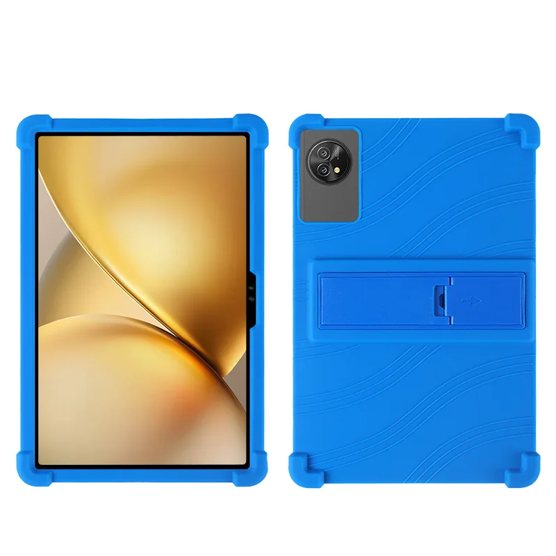 Kids-Friendly Soft Silicone Protective Tablet Case with Adjustable Stand