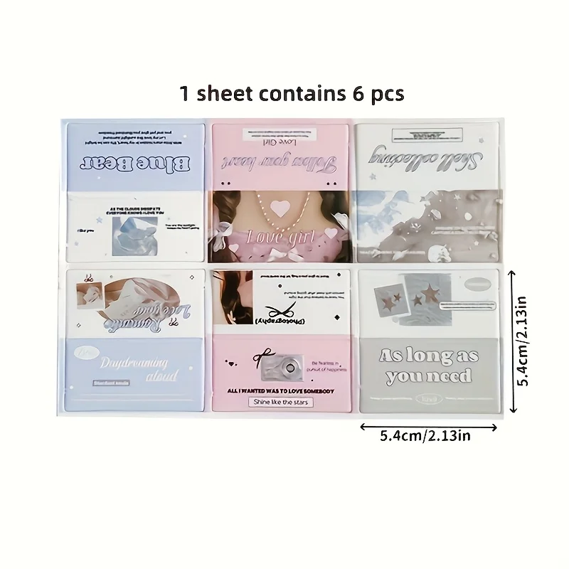 30pcs Mini Folded Cards with Crease Lines-INS Style Label Holders for Gift Packaging, 5 Sheets of Creative Paper Accessories