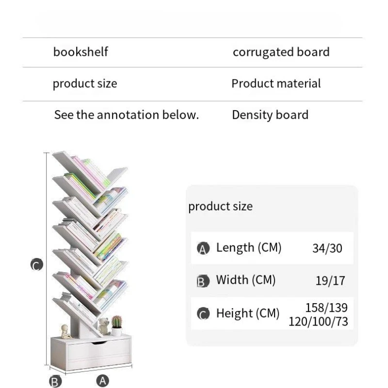 Libreros Book Shelves Room Furniture Folding Iron Shelf Desk Organizer Children's Bookcases Large Frame Drawer Scaffale Book
