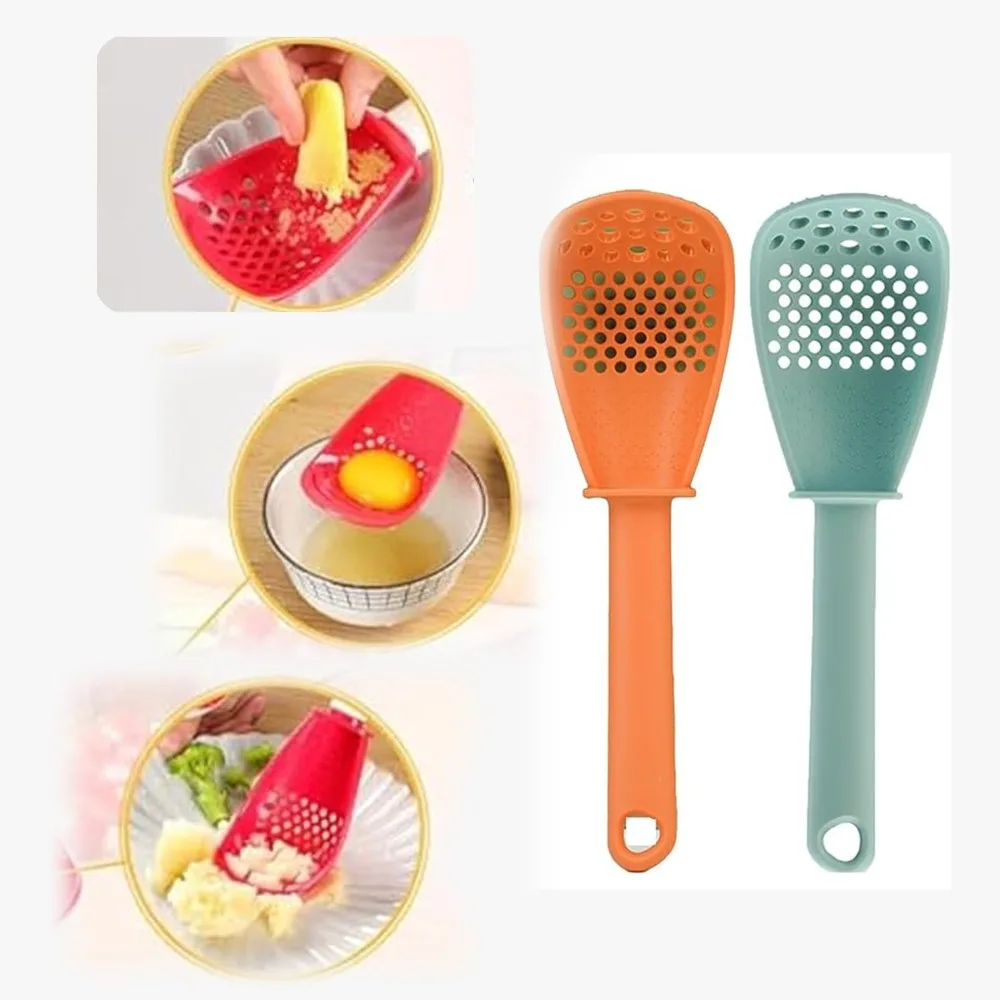 Plastic Rice Spoon Heat Resistant Easy to Clean Rice Spoon Without Damaging The Pot Ginger Garlic Paste Grinder Filter