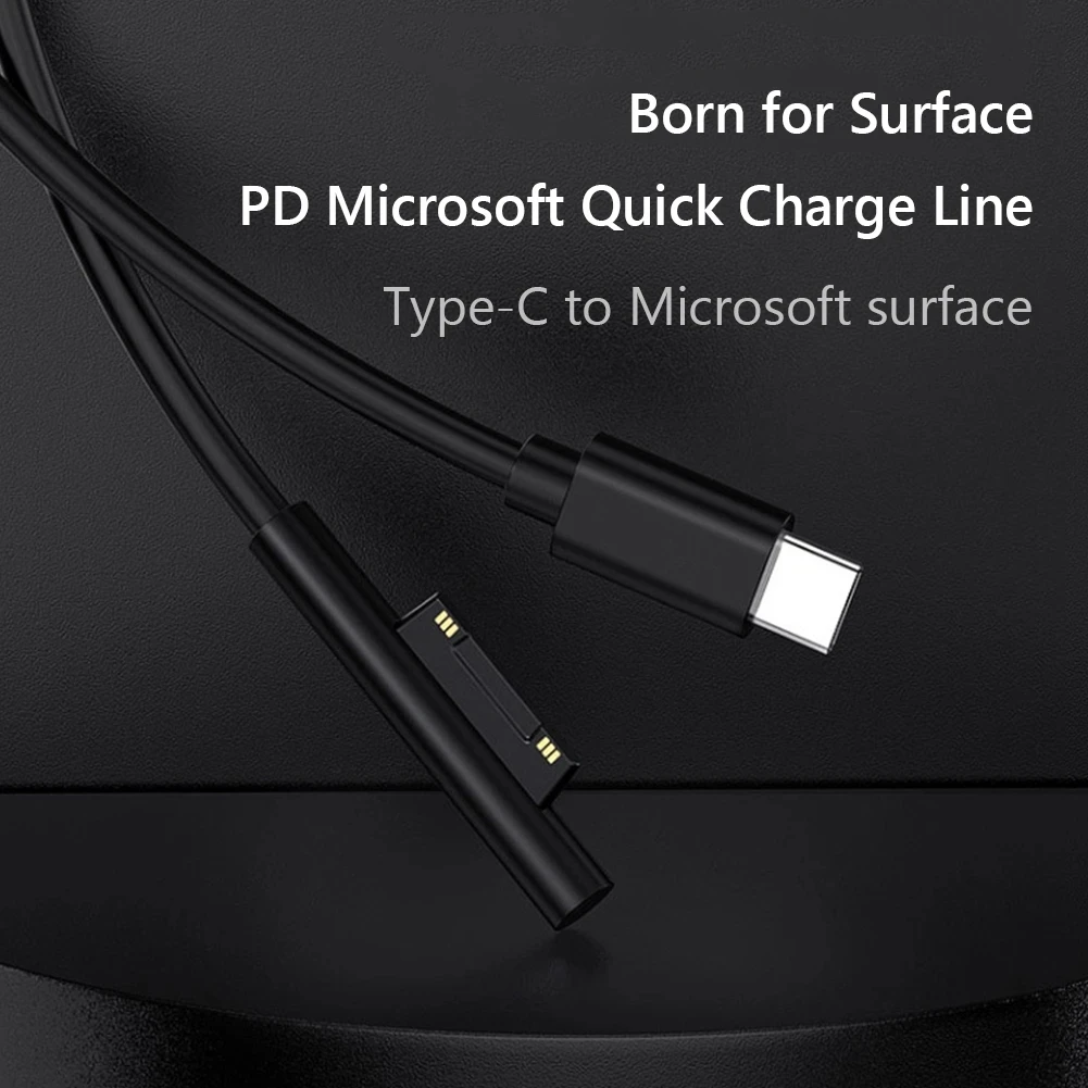 Alimentatore Usb Type-C 15V 3A Per Microsoft Surface Pro 3 4 5 6 Go Pd Cavo Adattatore Di Ricarica Dc Fast Charger Tablet
