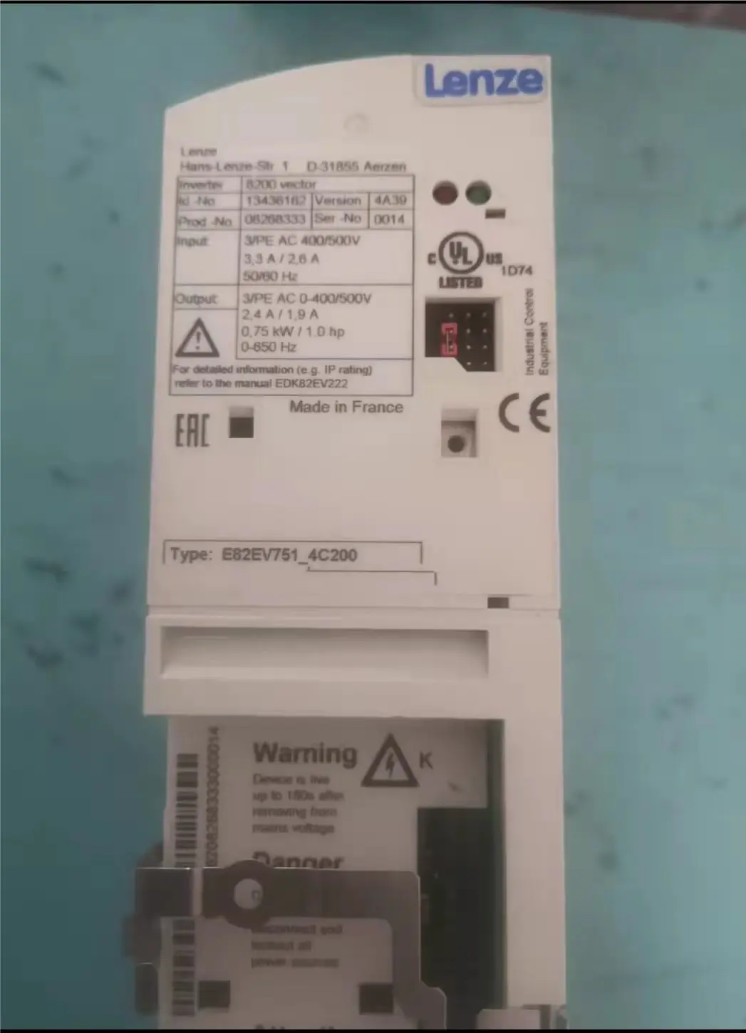 

Jiucheng new E82EV751-4C200 lenze 8200 vector inverter e82ev751k4c200